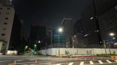 Yaesu Planlanmış Yeniden Geliştirme Alanı Gece Manzarası, Japonya Temmuz 2024