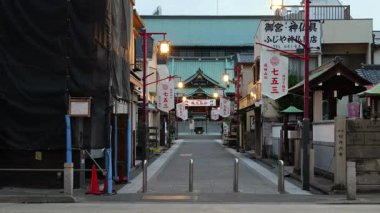 Monzennakacho, Japonya Tokyo Sabah erken saatlerde Ekim 2025