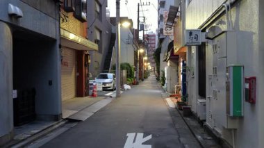 Monzennakacho, Japonya Tokyo Sabah erken saatlerde Ekim 2025