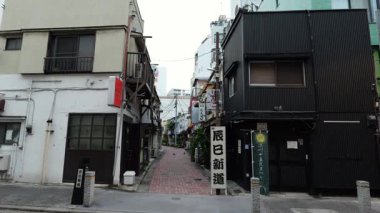 Monzennakacho, Japonya Tokyo Sabah erken saatlerde Ekim 2025