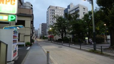 Monzennakacho, Japonya Tokyo Sabah erken saatlerde Ekim 2025