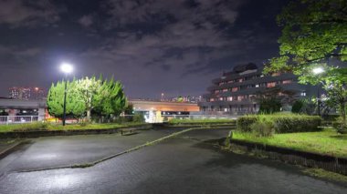 Higashi Shirahige Parkı, Japonya Tokyo Gece Manzarası 2025