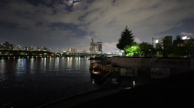 Sumida Parkı, Japonya Tokyo Gece Manzarası Ekim 2025