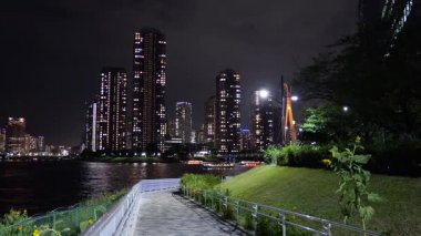 Shinkawa Parkı, Japonya Tokyo Gece Manzarası 2025