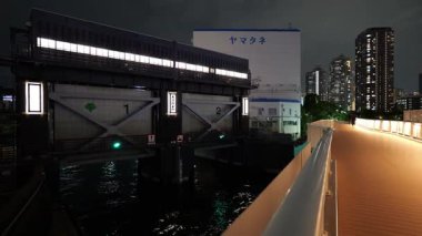 Etchujima Park Gece Manzarası, Japonya Tokyo Eylül 2025