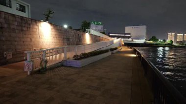 Eitai Park Gece Manzarası, Japonya Tokyo Eylül 2025