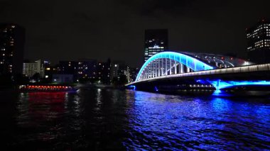 Eitai Park Gece Manzarası, Japonya Tokyo Eylül 2025