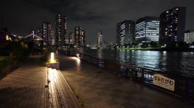 Eitai Park Gece Manzarası, Japonya Tokyo Eylül 2025