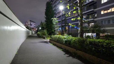 Eitai Park Gece Manzarası, Japonya Tokyo Eylül 2025