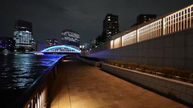 Eitai Park Gece Manzarası, Japonya Tokyo Eylül 2025