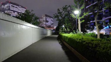 Eitai Park Gece Manzarası, Japonya Tokyo Eylül 2025