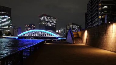 Eitai Park Gece Manzarası, Japonya Tokyo Eylül 2025