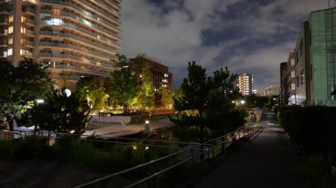 Kiba Shinsui Parkı, Japonya Tokyo Gece Manzarası 2025