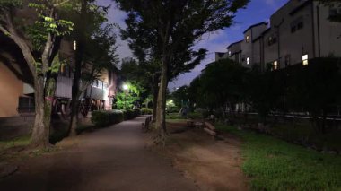 Fukutomigawa Parkı, Japonya Tokyo Gece Manzarası 2025