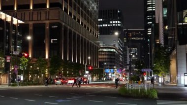 Nihonbashi, Japonya Tokyo Gece Manzarası Temmuz 2025