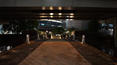 Tokiwabashi Parkı, Japonya Tokyo Gece Manzarası Temmuz 2025