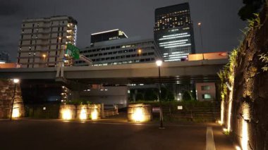 Tokiwabashi Parkı, Japonya Tokyo Gece Manzarası Temmuz 2025