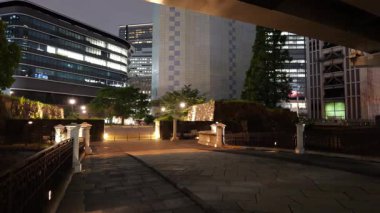 Tokiwabashi Parkı, Japonya Tokyo Gece Manzarası Temmuz 2025