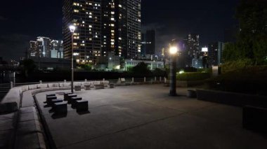 Seavans Shibaura Gece Manzarası, Japonya Tokyo Eylül 2025