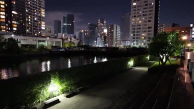 Seavans Shibaura Gece Manzarası, Japonya Tokyo Eylül 2025