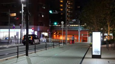 Mavi Cephe Shibaura Gece Manzarası, Japonya Tokyo Eylül 2025