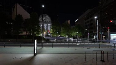 Mavi Cephe Shibaura Gece Manzarası, Japonya Tokyo Eylül 2025