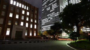 Hibiya Park Gece Manzarası, Japonya Tokyo Eylül 2025