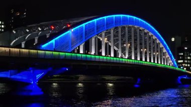 Eitai Köprüsü Gece Manzarası, Japonya Tokyo Kasım 2025