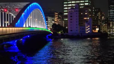 Eitai Köprüsü Gece Manzarası, Japonya Tokyo Kasım 2025