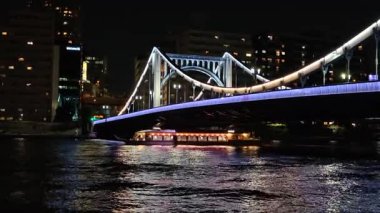 Kiyosu Köprüsü Gece Manzarası, Japonya Tokyo Kasım 2025
