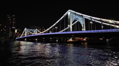 Kiyosu Köprüsü Gece Manzarası, Japonya Tokyo Kasım 2025