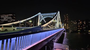 Kiyosu Köprüsü Gece Manzarası, Japonya Tokyo Kasım 2025