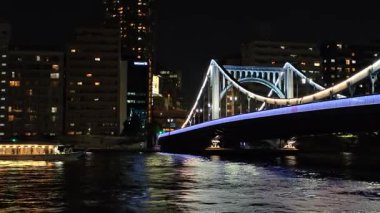 Kiyosu Köprüsü Gece Manzarası, Japonya Tokyo Kasım 2025
