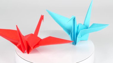 Japon kültürü origami vinç kağıt sanatı Orizuru