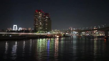 Odaiba Gece Manzarası, Japonya Eylül 2023