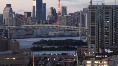 Tokyo Odaiba Gözlem Güvertesi Akşam Görüşü 2023