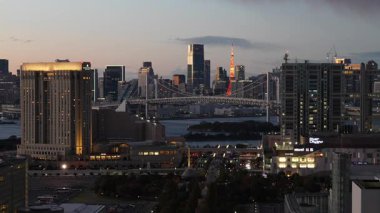 Tokyo Odaiba Gözlem Güvertesi Akşam Görüşü 2023