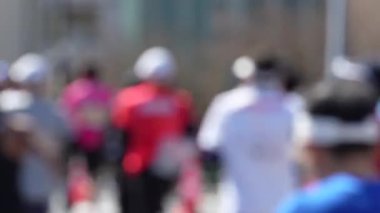 Japon Maratonu olay filmi görüntü bulanıklığı videosu
