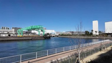 Japonya 'da nehir kenarı gezinti güvertesi 2024