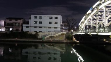 Mannen Köprüsü Gece Manzarası, Japonya Tokyo Ocak 2025