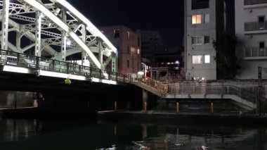 Mannen Köprüsü Gece Manzarası, Japonya Tokyo Ocak 2025