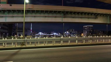 Sumidagawa Ohashi Köprüsü, Japonya Tokyo Gece Manzarası 2025