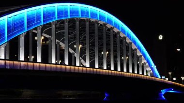 Eitai Köprüsü Gece Manzarası, Japonya Tokyo Ocak 2025