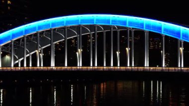 Eitai Köprüsü Gece Manzarası, Japonya Tokyo Ocak 2025