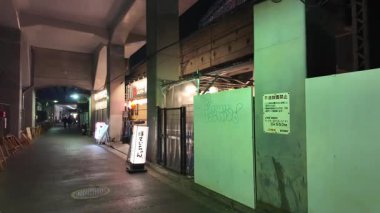 Tokyo Yurakucho Gece Manzarası Şubat 2024