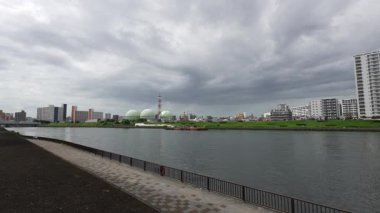 Sumida Nehri Senju Bölgesi, Japonya Tokyo 2023