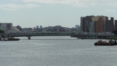 Sumida Nehri Senju Bölgesi, Japonya Tokyo 2023