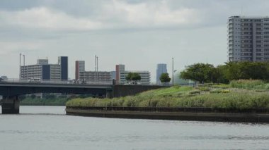 Sumida Nehri Senju Bölgesi, Japonya Tokyo 2023