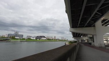 Sumida Nehri Senju Bölgesi, Japonya Tokyo 2023