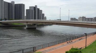 Sumida Nehri Senju Bölgesi, Japonya Tokyo 2023